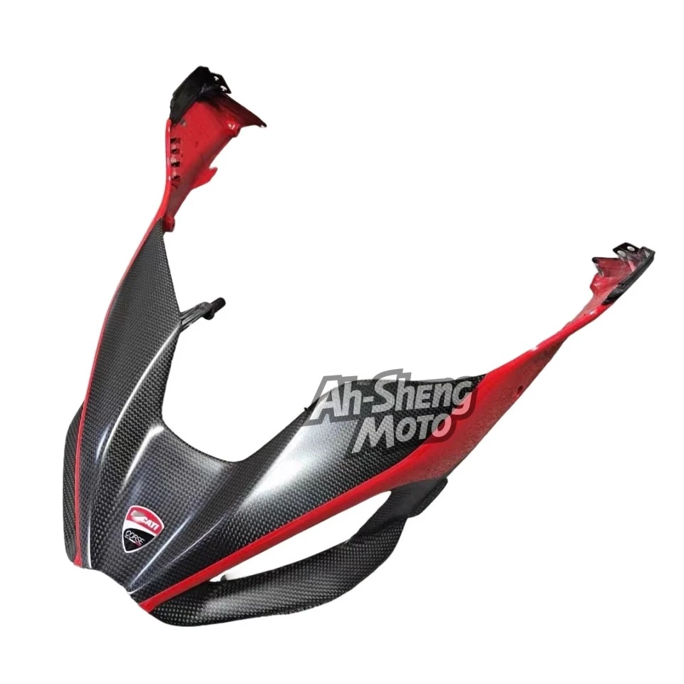 Cubierta de carenado de cabeza delantera de fibra de carbono para DUCATI Multistrada V4 V4S 21-24 Foto 3 de 4