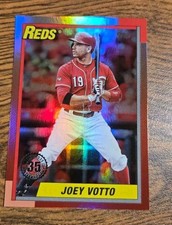 Joey Votto 1990 35th Anniversary Foil 2025 Topps Update Series Card #U90-42 Reds
