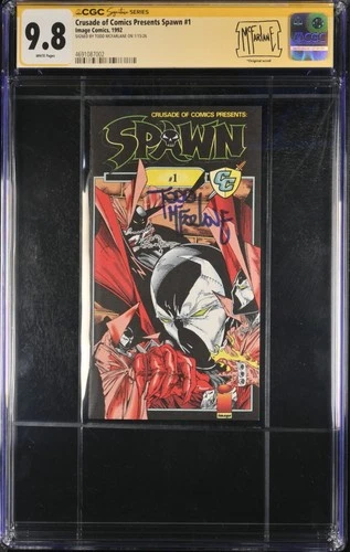 Crusade of Comics Presents Spawn #1 CGC 9.8 Signed By McFarlane Only 32 Graded