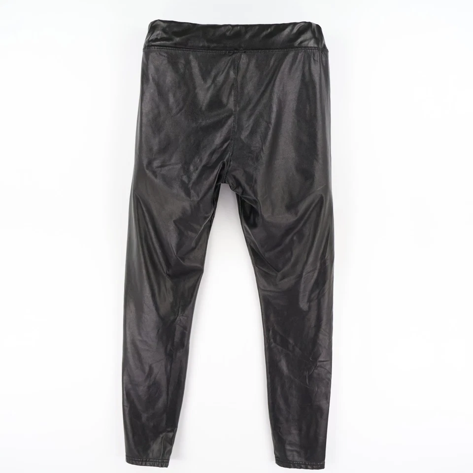 Leggings Rue 21 imitación cuero para mujer talla XL negros mezcla de poliéster tiro medio Foto 2 de 4