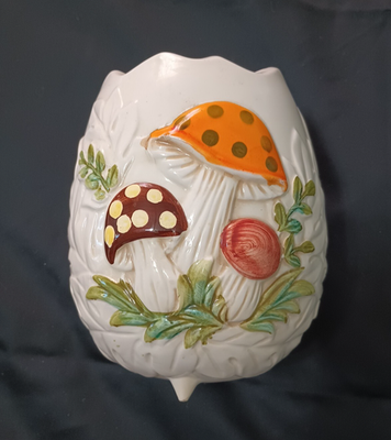 Rare 1976 Sears & Roebuck Merry Mushroom Egg Shape Vase Planter | eBay