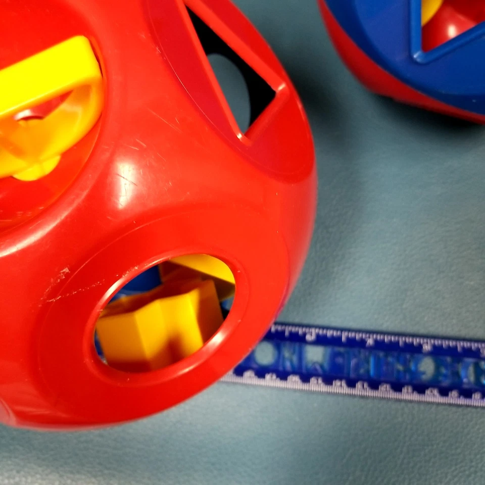 2 juegos clásicos de bolas con forma de juguete Tupperware de colección clasificadores de formas años 80 Foto 3 de 4