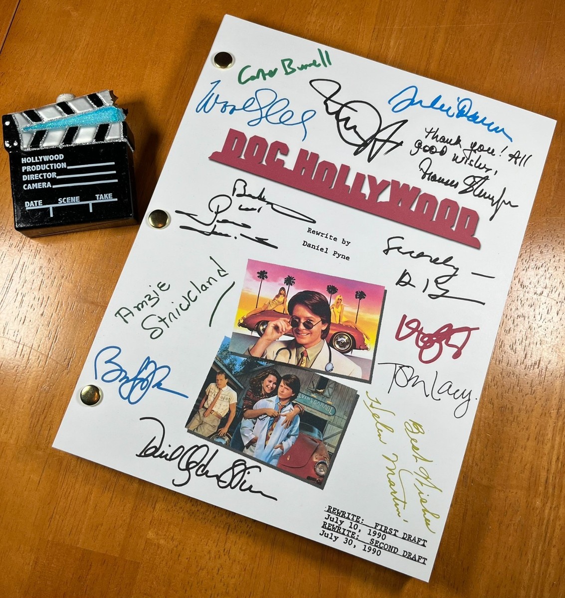 Doc Hollywood Script Signed- Autograph Reprints- Michael J. Fox | eBay