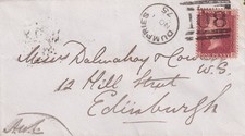 GB SCOTTISH DUPLEX & NUMERALS 108 ? DUMFRIES, Dumfriesshire ? rarity B (very rar
