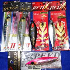 JDM Fishing Lures Lot CROSS TWO Vertical Slow Jigging Set of 7 Made in Japan