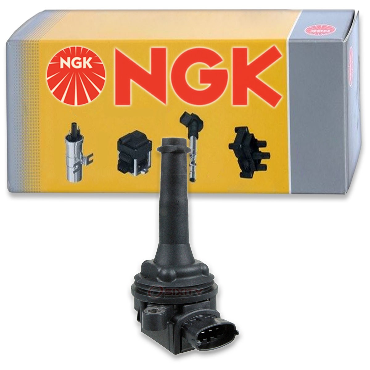 NGK 49027 U5037 Ignition Coil for ZSE055 UF517 UF-517 IC597 GN10331 E1017 cp