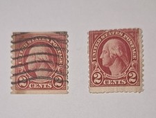 Lot De 2 Timbre usa rare George Washington 2 cents