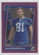 2021 Panini Donruss Rated Rookie Optic Holo Purple Preview Ben Skowronek ni4