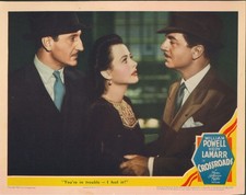 Crossroads ORIGINAL US Lobby Card Hedy Lamarr William Powell 1942