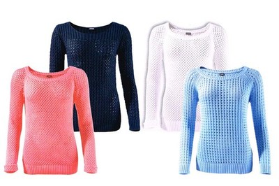  Damen Häckel Pullover Leicht Luftig Modische Elegant Hoher Tragekomfort S M L 