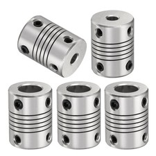 5 Pcs Aluminum Alloy Shaft Coupling 5mm to 10mm Flexible Coupling for Industry