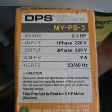 DPS Digital Phase Shifter converter model  MY-PS-3 220V 9A 2hp to 3HP