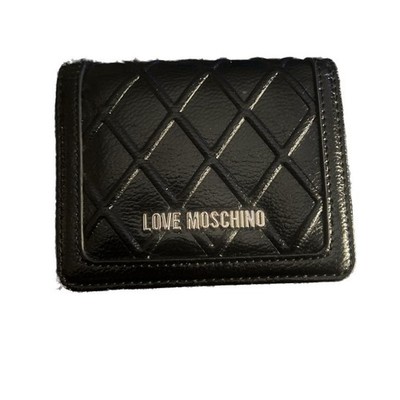 Love Moschino Quilted Black Wallet 