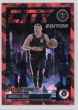 2023-24 NBA Hoops Premium Stock City Edition Red Ice Prizm /99 Nikola Jokic 1l0s