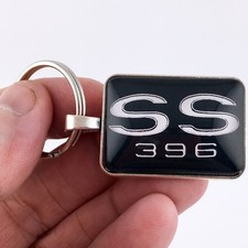 Vintage Ss 396 Fender Emblem Choose Background Color 1 X 1.25 Inch Keychain