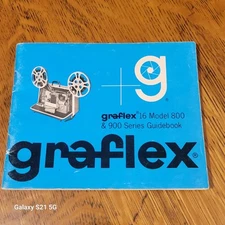 VINTAGE GRAFLEX 16 MODEL 800 & 900, 16mm FILM PROJECTOR INSTRUCTION MANUAL