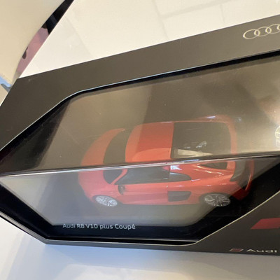 Audi R8 V10 Plus Mini Car 1:43 Scale Red Audi Sport
