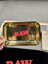 RAW 24K Gold 10th Anniversary Limited Edition Rolling Tray