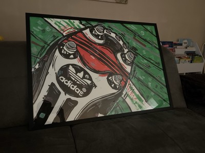 Kunstwerk Bild Mit Rahmen  Kaiser  DFB Adidas Acrylmarker
