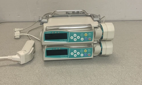 Set of 2 B Braun 8713030U Perfusor Space Pump w/ Accessories - Certified. 3/2027