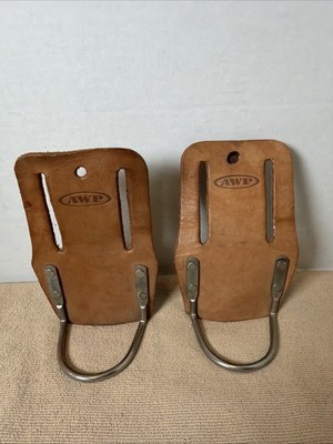 AWP Hammer Holder For Belt. (2)Leather L-739-1 Made In Mexico