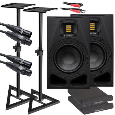 ADAM Audio A7V 7'' Active Studio Monitor Speaker STUDIO ESSENTIALS BUNDLE