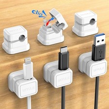 6 Pack Cord Organizers, Y-Shape Locking Switch Cable Holders 5774 