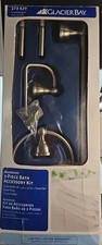 Bathroom Towel Ring Toilet Paper Holder Set Brushed Nickel Wall Mount