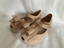 Mini Melissa Toddler Girl s 10 Pink Bow Rubber Jelly Mary Jane Shoes