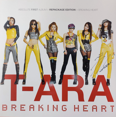 T-ARA [BREAKING HEART] All Member Real Hand Signed Repackage Album