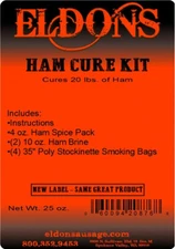 Eldon's Ham Brine Cure Kit - Cure your own Ham at Home - Cures 20 lbs