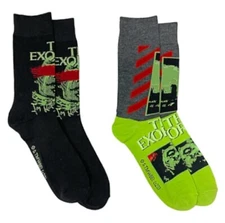 "THE EXORCIST" Horror 2 PAIRS MENS CREW SOCKS "I'M NOT REGAN" Shoe Size 8-12 New