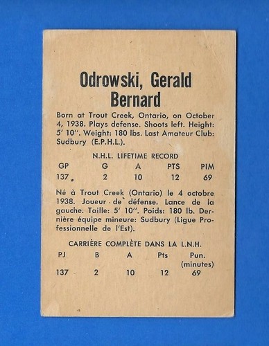 1962-63 PARKHURST 62-63 PARKIES NHL HOCKEY CARD 1-54 SEE LIST - Picture 11 of 23