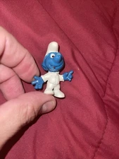 Smurfs Vintage 1965 Astro Smurf Astronaut Figurine Peyo Schleich