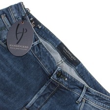 Handpicked NWT Orvieto Denim Jeans Size 38 US In Blue Cotton Blend