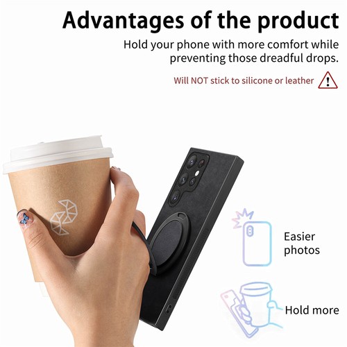 For Samsung S24 S23 FE S22 Ultra Plus S21 Note 20 Magnetic Stand Ring Case Cover - Picture 28 of 84