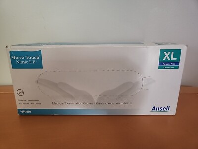 Ansell MICRO-TOUCH Nitrile Exam Gloves, Size XL - Pack Of 100