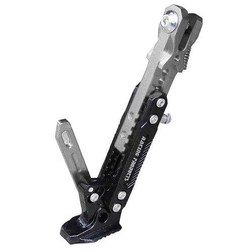 Universal Adjustable Aluminum Alloy Motorcycle Side Stands Kickstand Silver - Picture 2 of 6