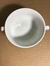 Xinhua China SOUP Bowl WHITE 2 handles in Very Good Condition