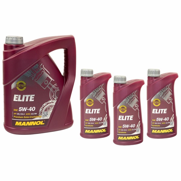 MotoröL Motor ÖL Mannol Elite 5W40 API SN / CH-4 5 Liter + 3X 1 Liter MotorenöL-image