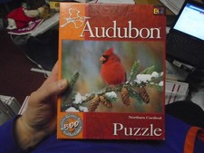 Audubon Northern Cardinal 500 Piece Jigsaw Puzzle