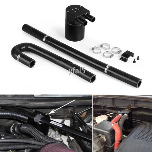 Tanque de lata de captura de aceite con manguera de silicona para radiador para BMW N54 335i - Imagen 2 de 11
