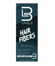 L3VEL3 Hair Fibers Dark Brown 0.97 oz