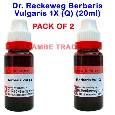 2 X 20 Ml Dr Reckeweg Homeopathy Berberis Vulgaris Mother Tincture 1x Q Usa Ebay