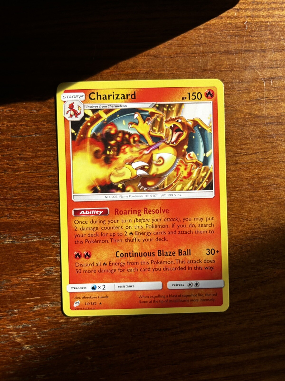 Pokémon TCG Charizard Sun & Moon - Team Up 14/181 Regular Rare
