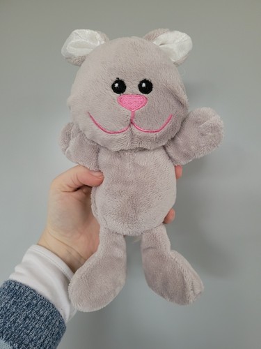 BUNNY RABBIT Comforter Soft Toy Plush Velvet ears George asda Grey Pink - 第 1/5 張圖片