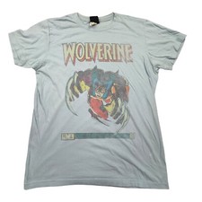 Marvel T-Shirt Mens M Light Blue Wolverine Comics Limited Series Mad Engine