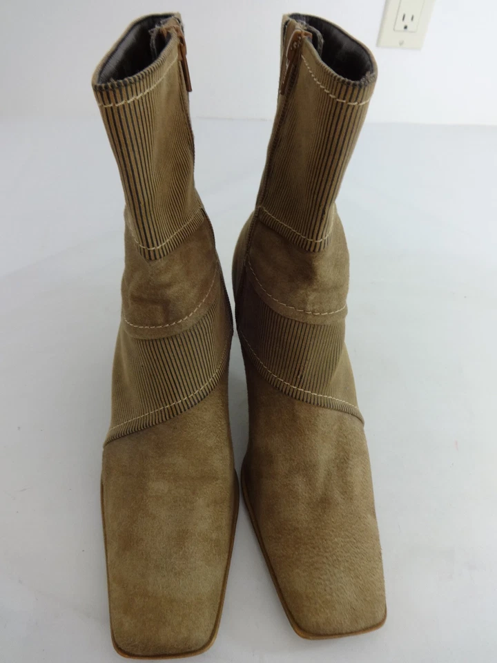 BOTAS MARCO TOZZI MUJER MARRÓN GAMUZA CUERO Y TELA CREMALLERA LATERAL TALLA 40/9,5 M Foto 2 de 4