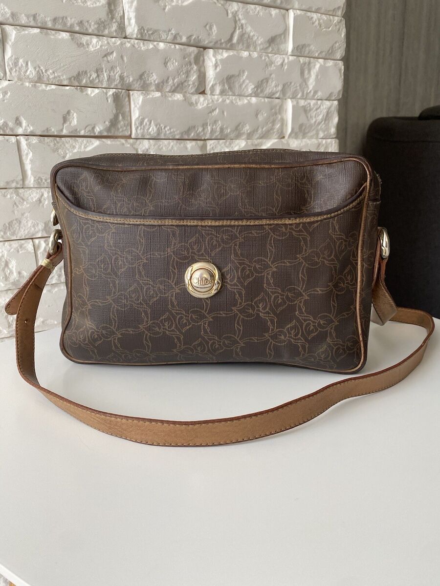 Vintage Chloe Canvas Crossbody Bag From 80s Very Rare RRP Vintage Chloe Canvas Crossbody Bag From 80s Very Rare RRP