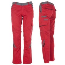 HIGHLINE Damen Bundhose Rot/Schiefer Damenhosen Arbeitshosen Workwear